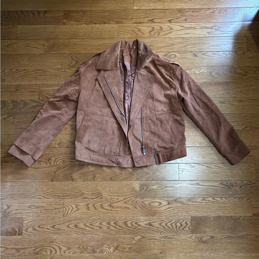 VINTAGE Suede Leather Jacket and Trench coat bundle